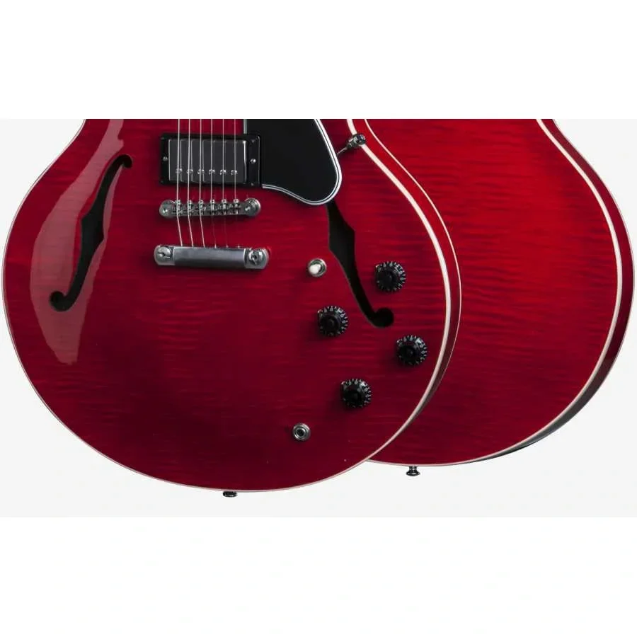 Gibson Memphis ES-335 Figured Elektro Gitar (Cherry)