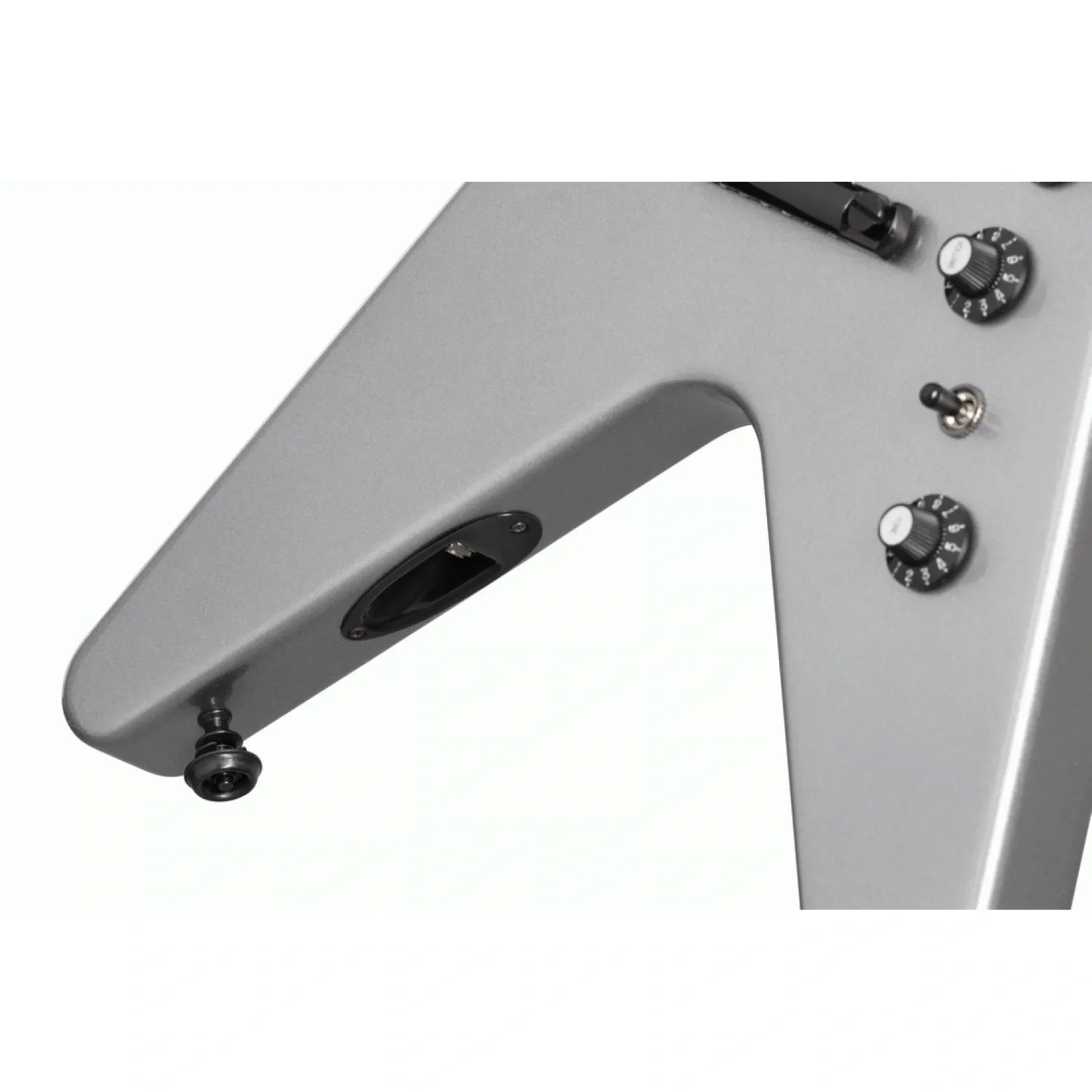 Gibson Dave Mustaine Flying V EXP Elektro Gitar (Silver Metallic)