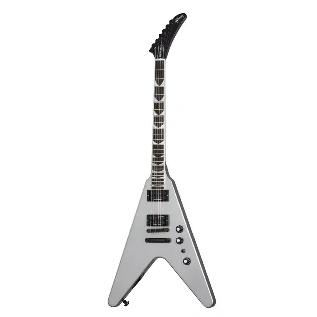 Gibson Dave Mustaine Flying V EXP Elektro Gitar (Silver Metallic)