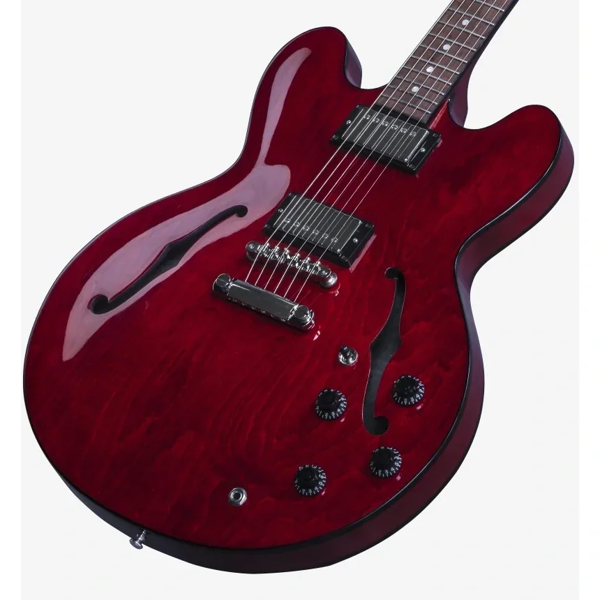 Gibson Memphis ES-335 Studio Elektro Gitar (Wine Red)