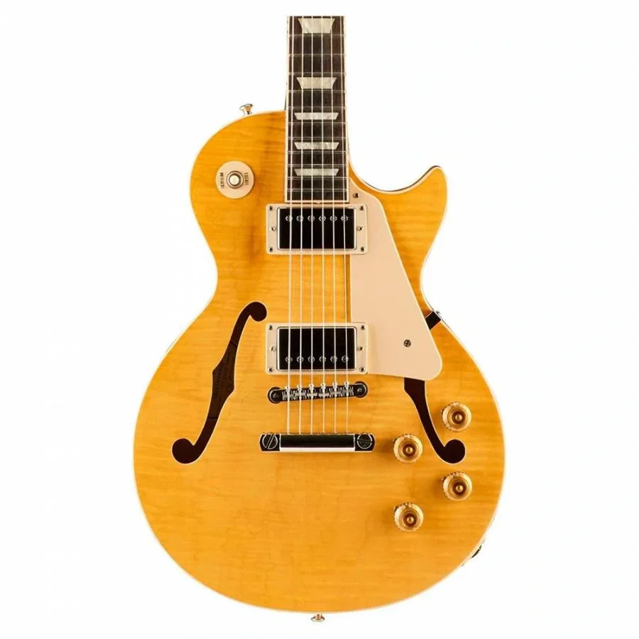 Gibson Memphis ES-Les Paul Elektro Gitar (Trans Amber)