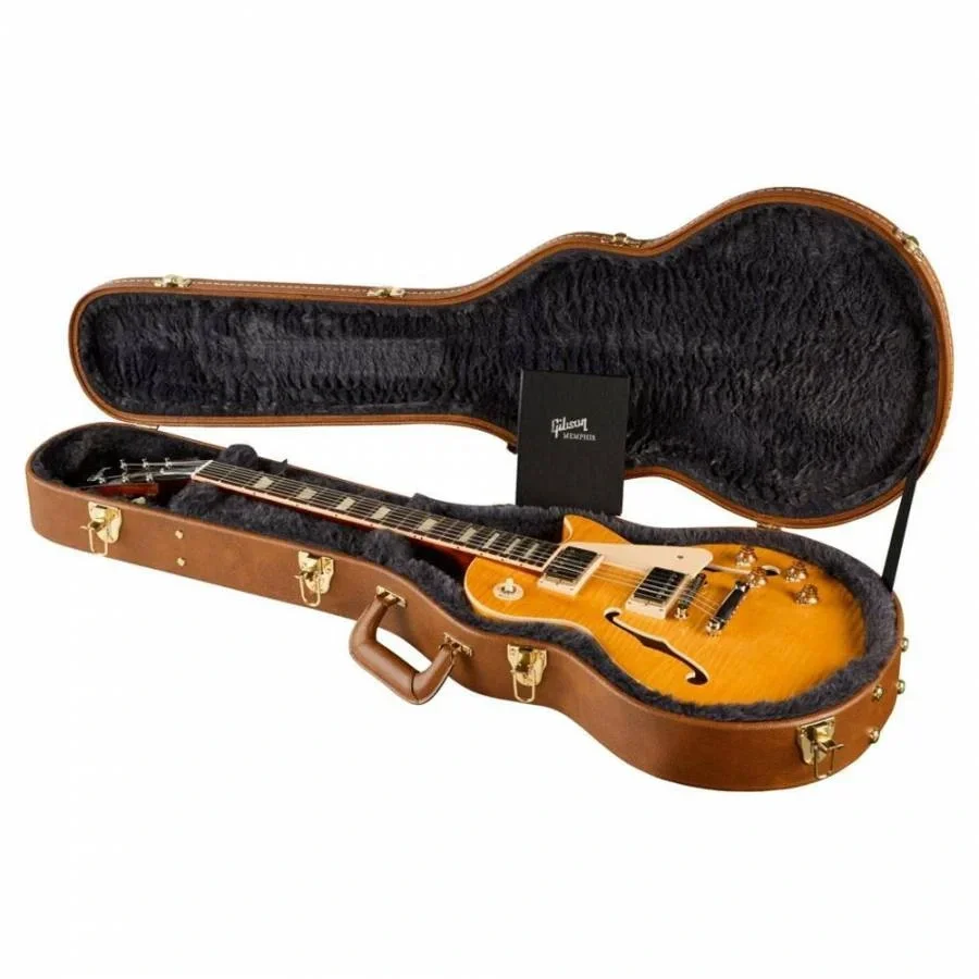 Gibson Memphis ES-Les Paul Elektro Gitar (Trans Amber)