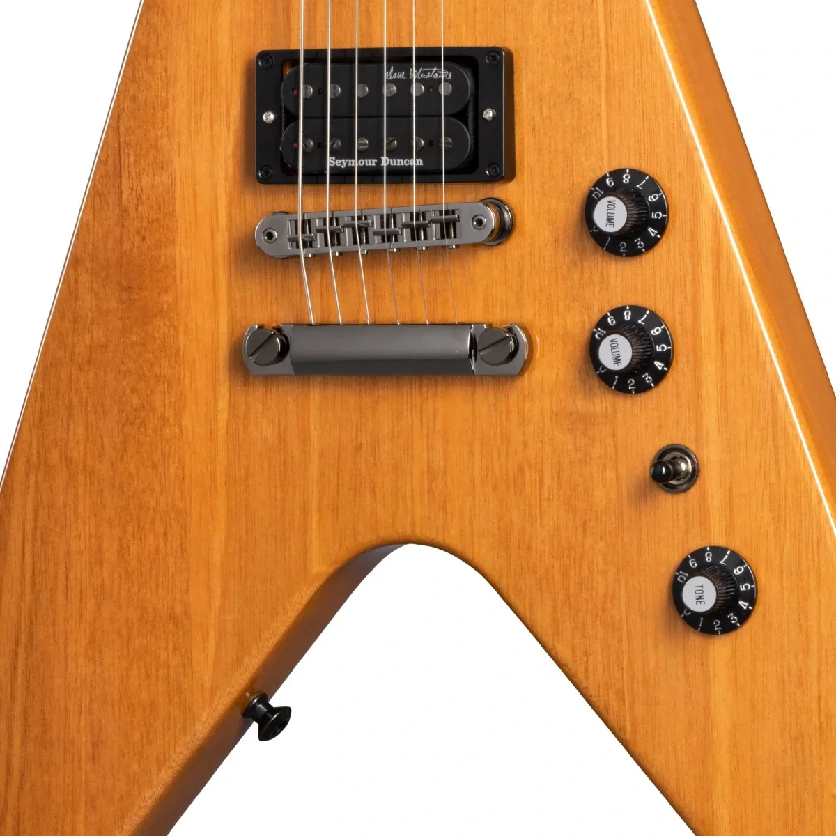 Gibson Dave Mustaine Flying V EXP Elektro Gitar (Antique Natural)