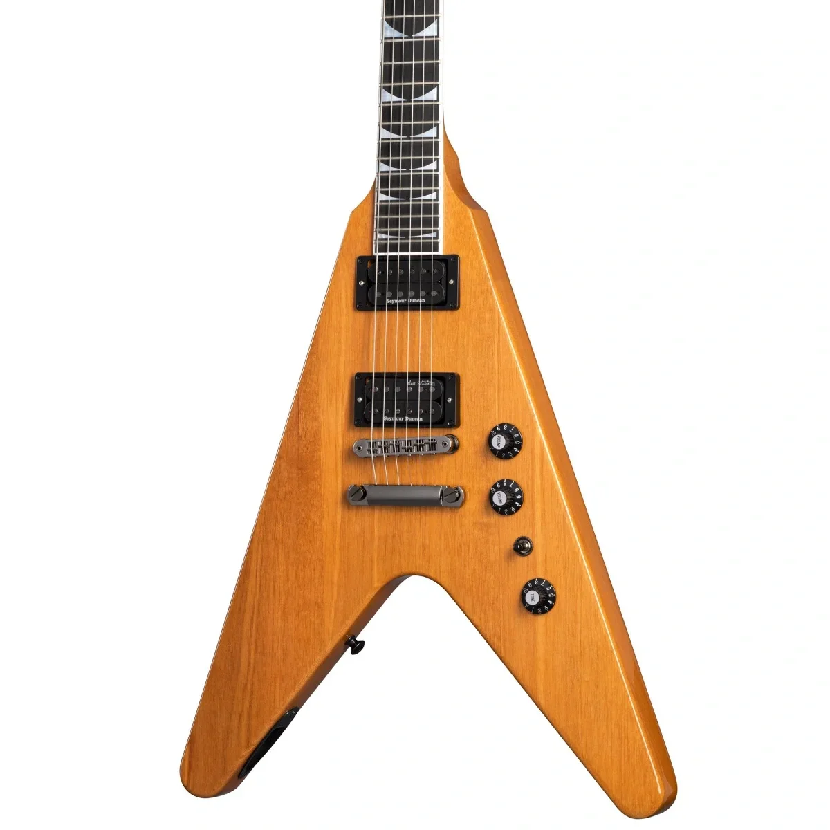 Gibson Dave Mustaine Flying V EXP Elektro Gitar (Antique Natural)