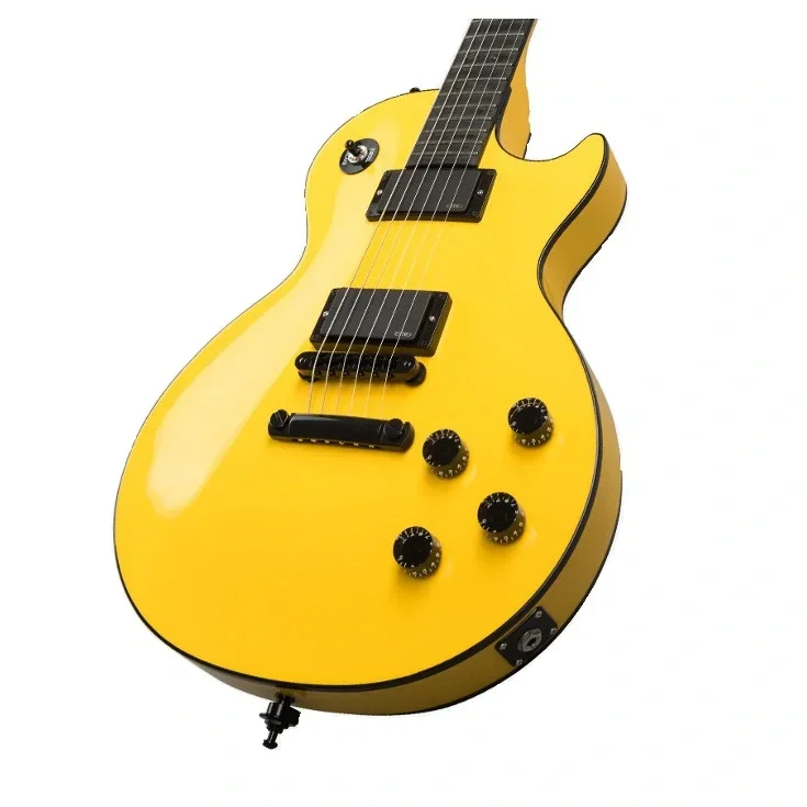 Gibson Les Paul Custom Chambered Blackout Elektro Gitar (Diablo Yellow)