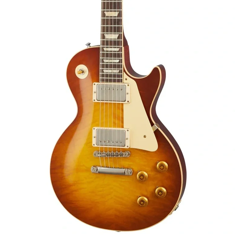 Gibson Custom 1959 Les Paul Standard Reissue VOS Elektro Gitar (Iced Tea Burst)