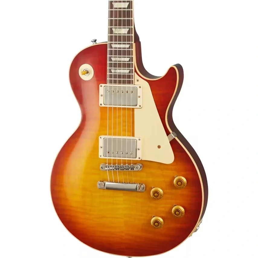 Gibson Custom 1959 Les Paul Standard Reissue VOS Elektro Gitar (Washed Cherry Sunburst)
