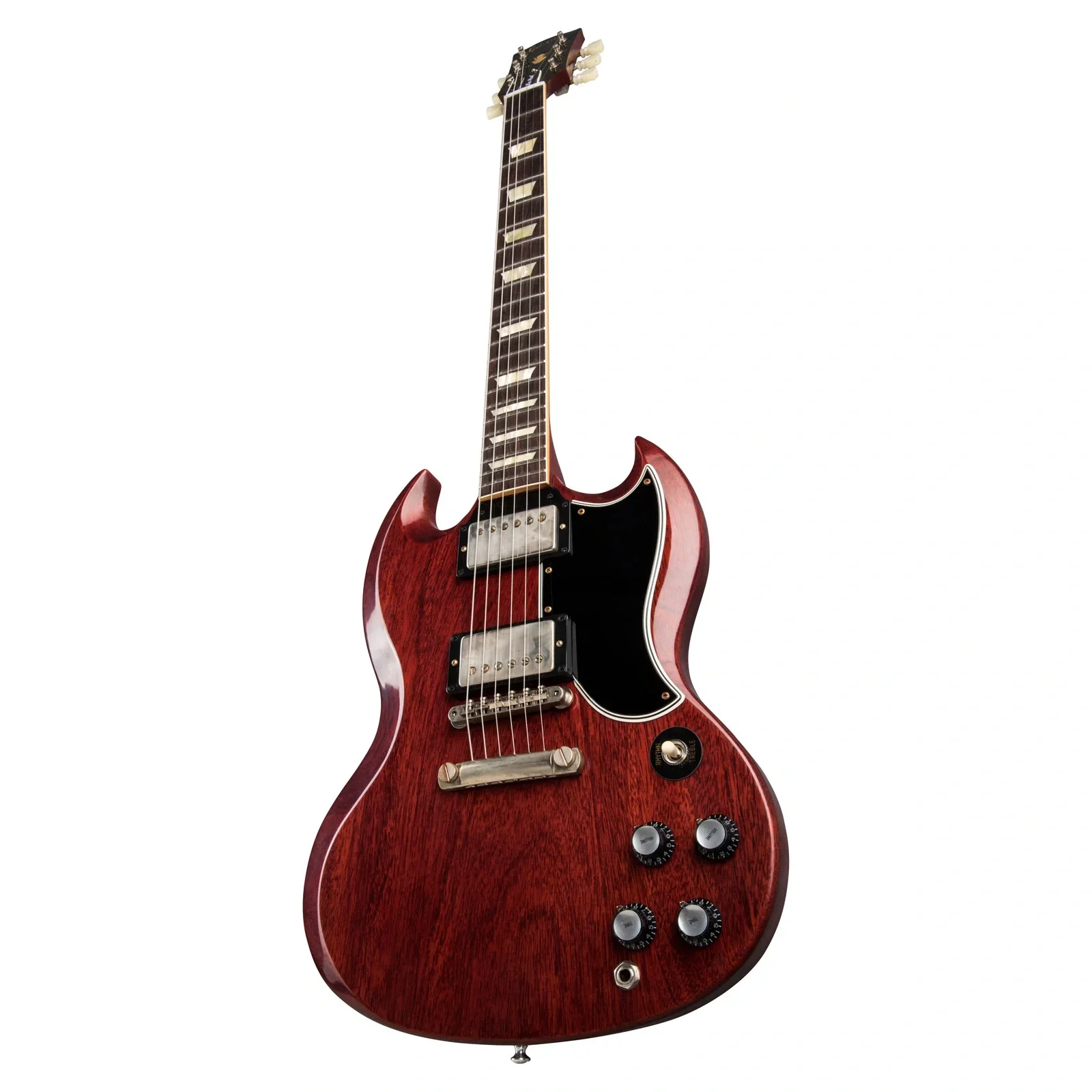 Gibson Custom 1961 Les Paul SG Standard Reissue VOS Elektro Gitar (Cherry Red)