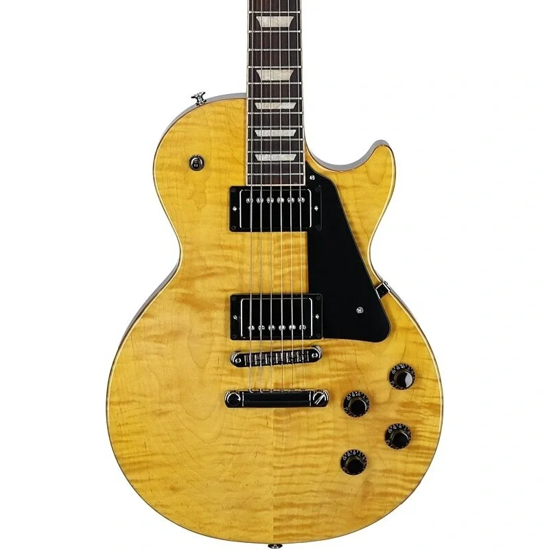 Gibson Les Paul Studio Figured Elektro Gitar (Antique Natural)