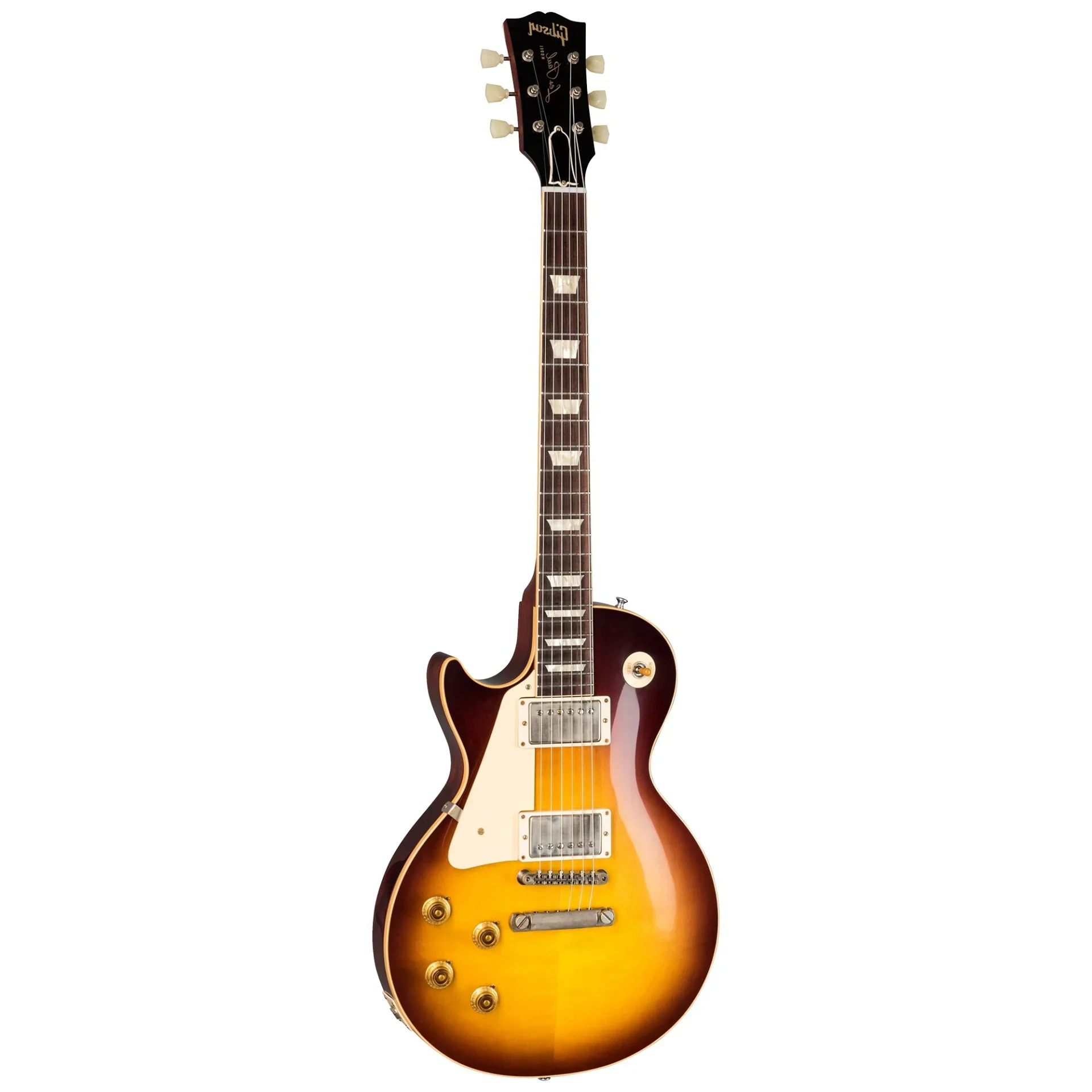 Gibson Custom 1958 Les Paul Standard Reissue VOS Solak Elektro Gitar (Bourbon Burst)