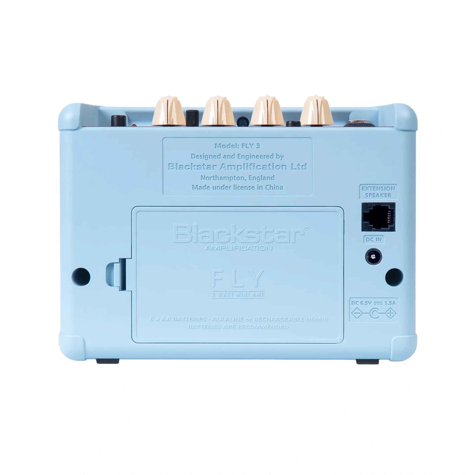 Blackstar Fly 3 Baby Blue Union Flag Mini Elektro Gitar Kombo Amfi