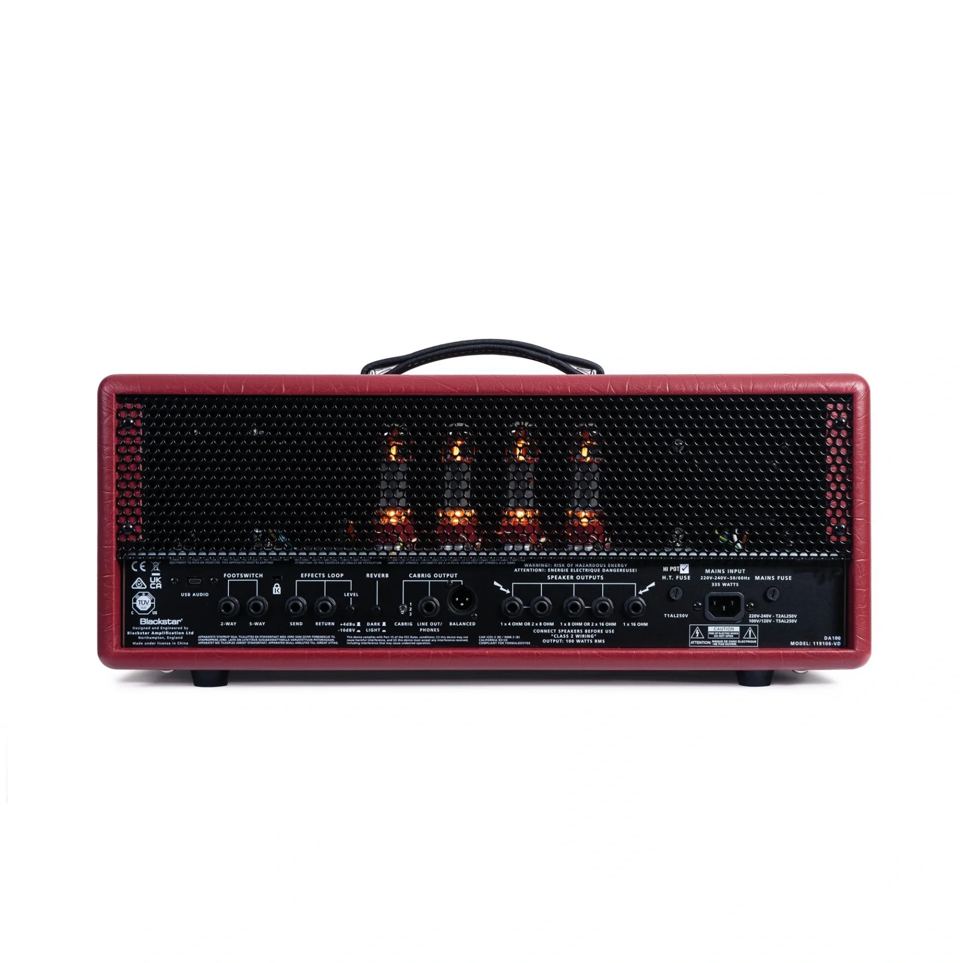 Blackstar HTV-DA-100 Doug Aldrich Signature 100w Valve Head Amfi (Ruby)