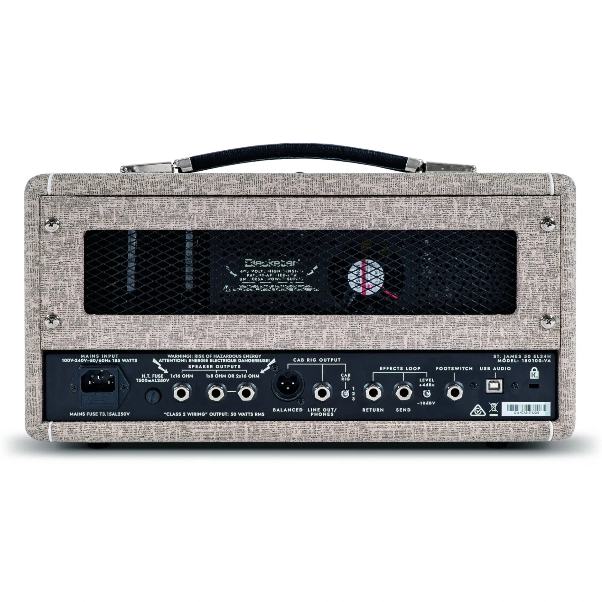Blackstar St. James 50-watt Tube Head EL34 ube Kafa Amfi (Fawn)