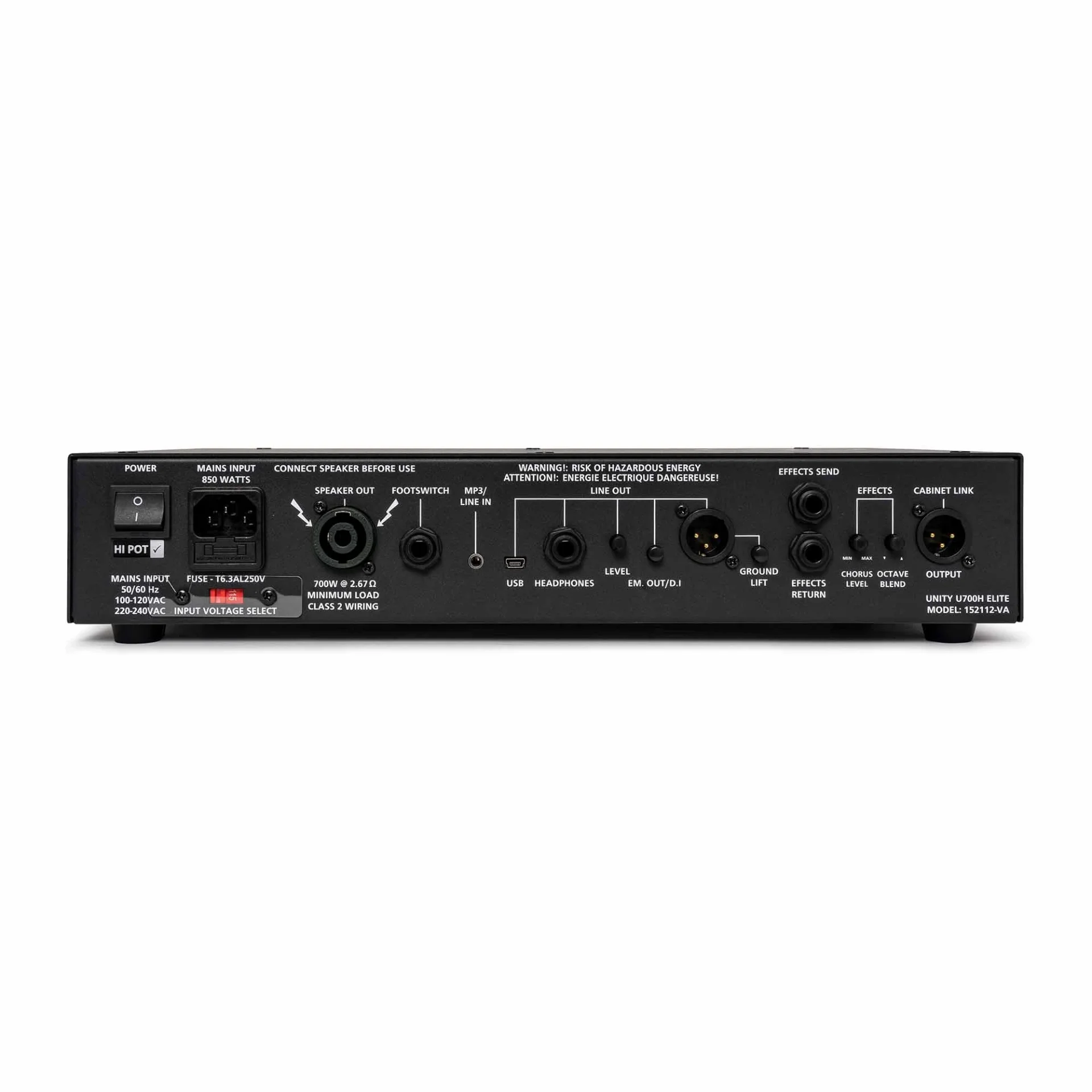 Blackstar U700 Elite 700-Watt Kafa Amfi