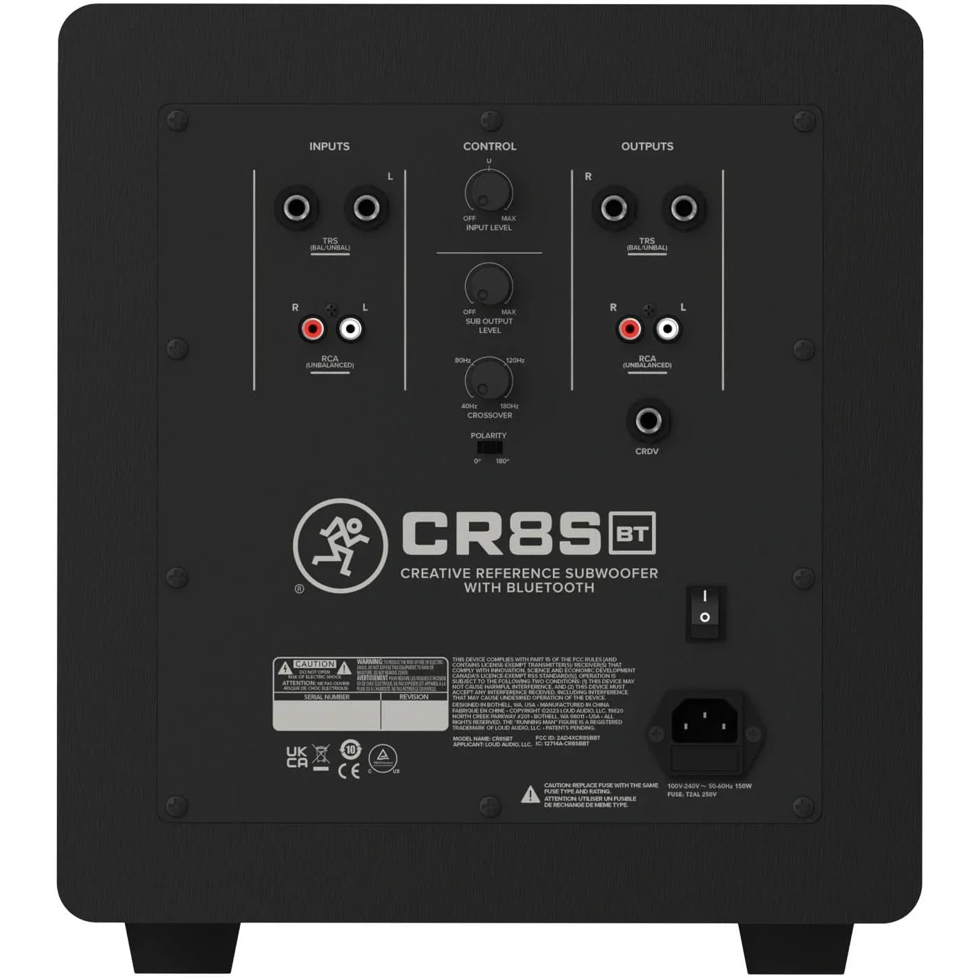 Mackie CR8SBT 8" Bluetooth Subwoofer Stüdyo Monitörü (Siyah)