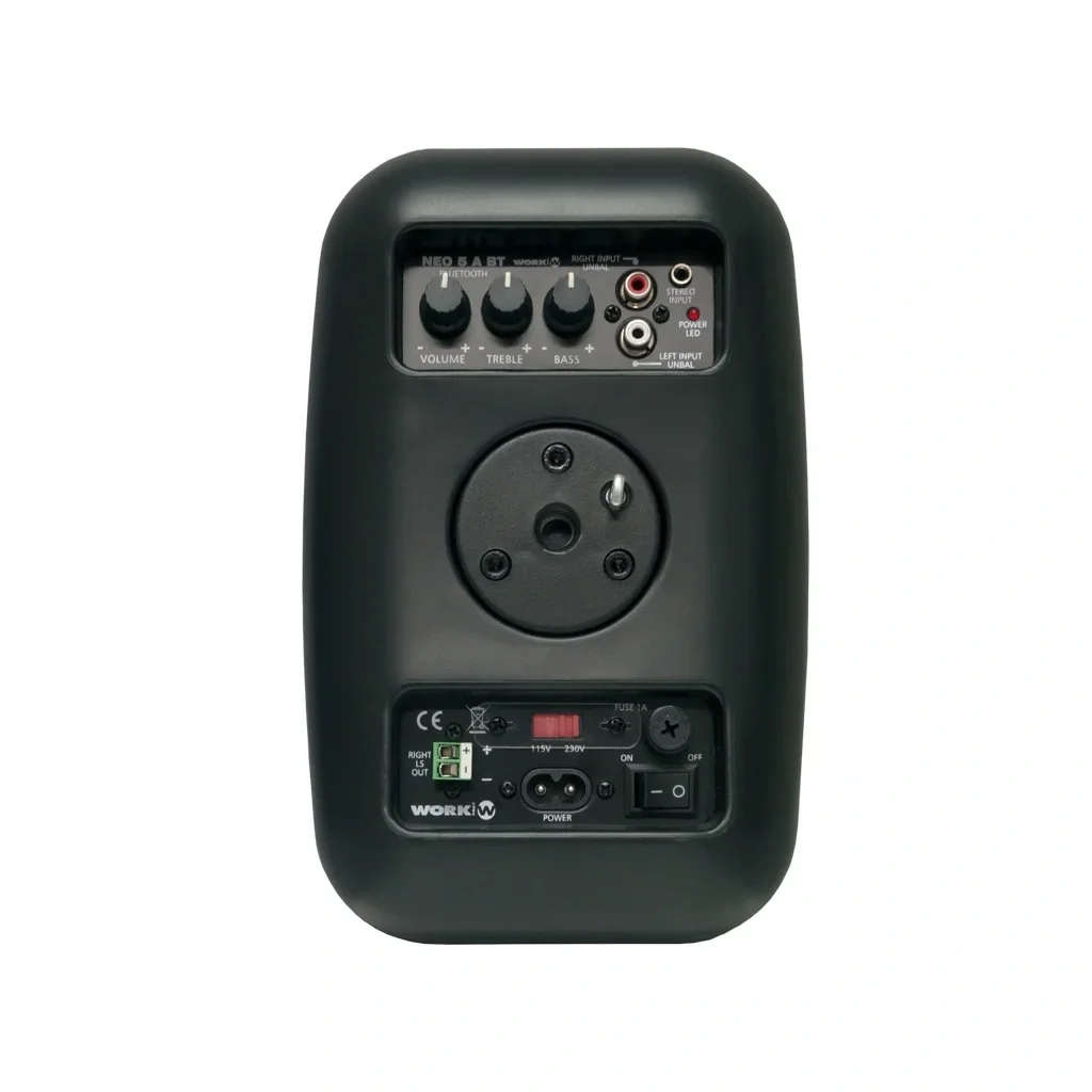 Work NEO-5A BT (Siyah) 5" Aktif+Pasif İkili Duvar Hoparlörü Seti Bluetooh'lu