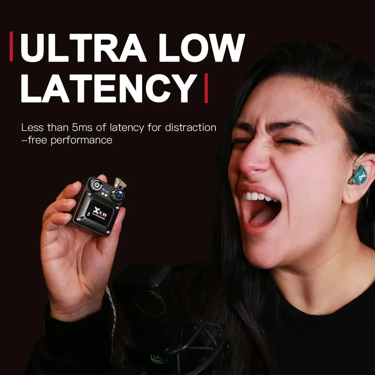 Xvive XV-U4R2 1 Verici + 2 Alıcılı Kablosuz In-ear Monitör Sistemi