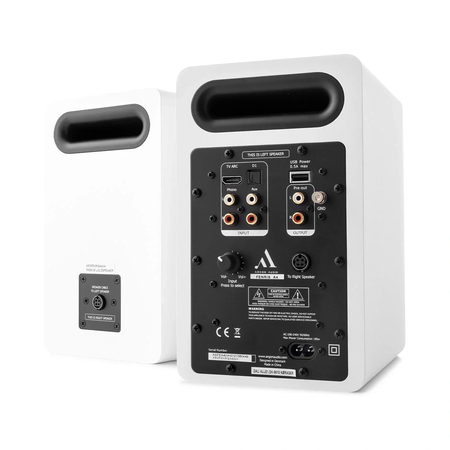 Argon Audio FENRIS A4 4 İnç Aktif Raf Tipi Hoparlör (Beyaz)