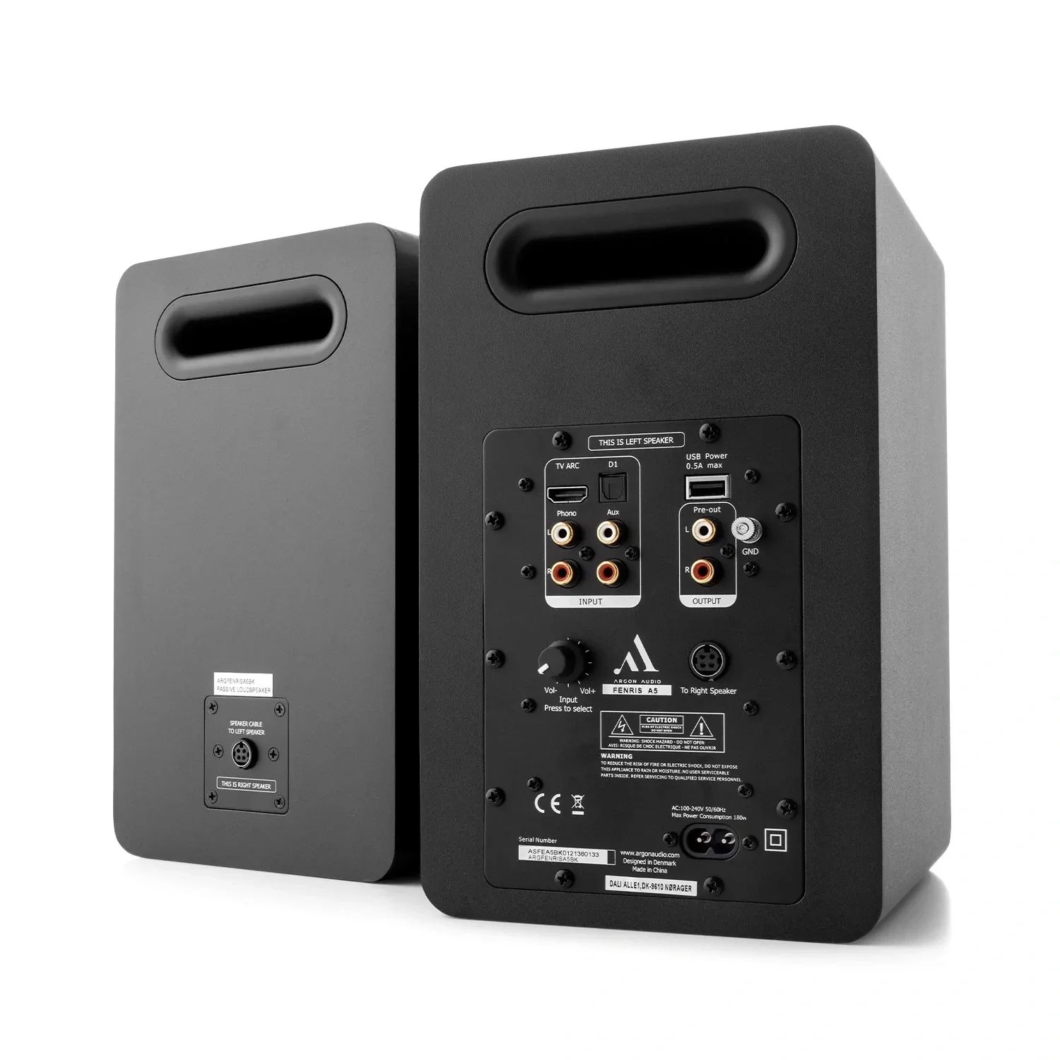 Argon Audio FENRIS A5 5,25 İnç Aktif Raf Tipi Hoparlör (Siyah)