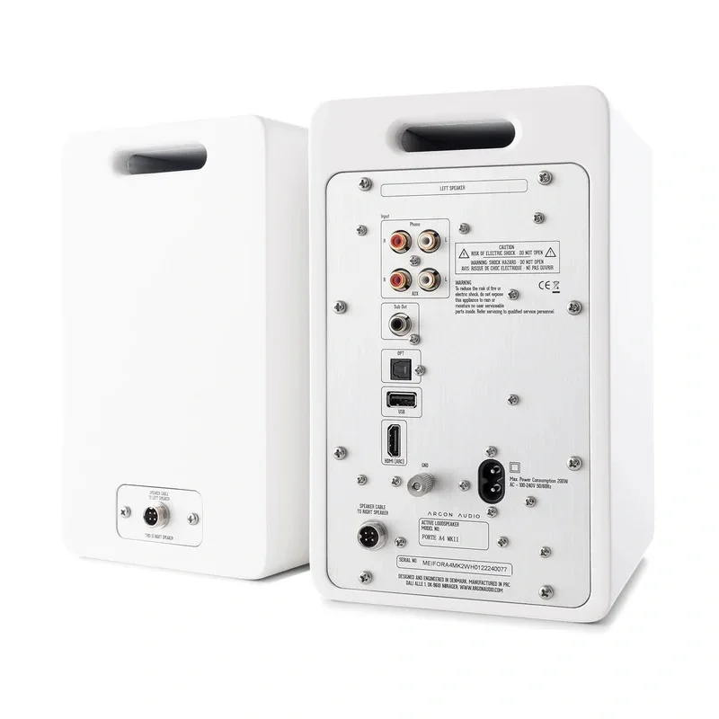 Argon Audio FORTE A4 WIFI Aktif Raf Tipi Hoparlör (Beyaz)