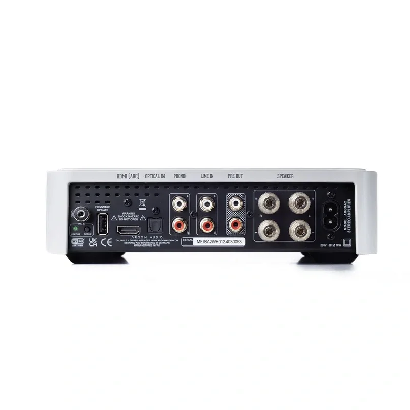 Argon Audio SA2 Wi-Fi ve Bluetooth Bağlantılı Stereo Amplifikatör (Beyaz)