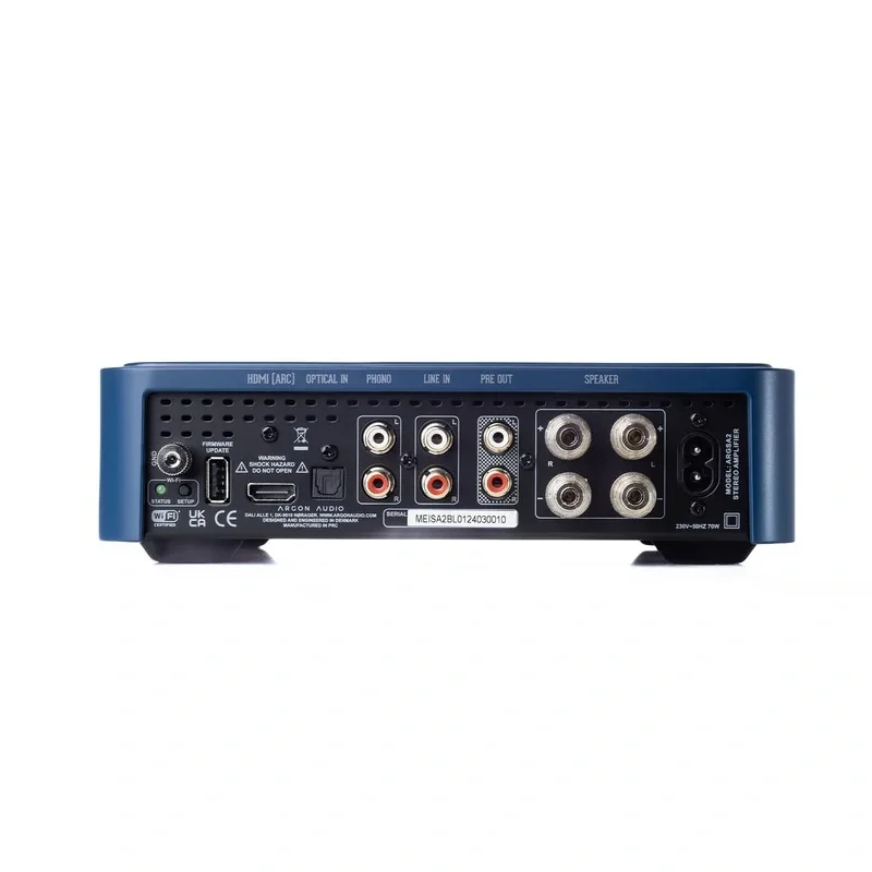 Argon Audio SA2 Wi-Fi ve Bluetooth Bağlantılı Stereo Amplifikatör (Mavi)