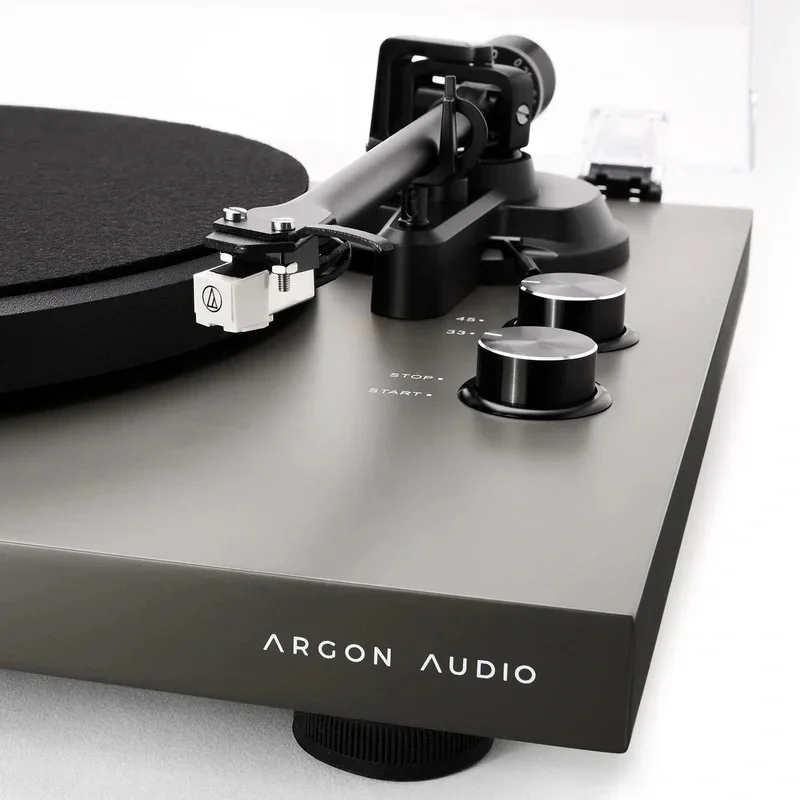 Argon Audio TT MK2 Dahili Preamfili Pikap – Audio-Technica AT3600L Kartuşlu (Earth Gray)