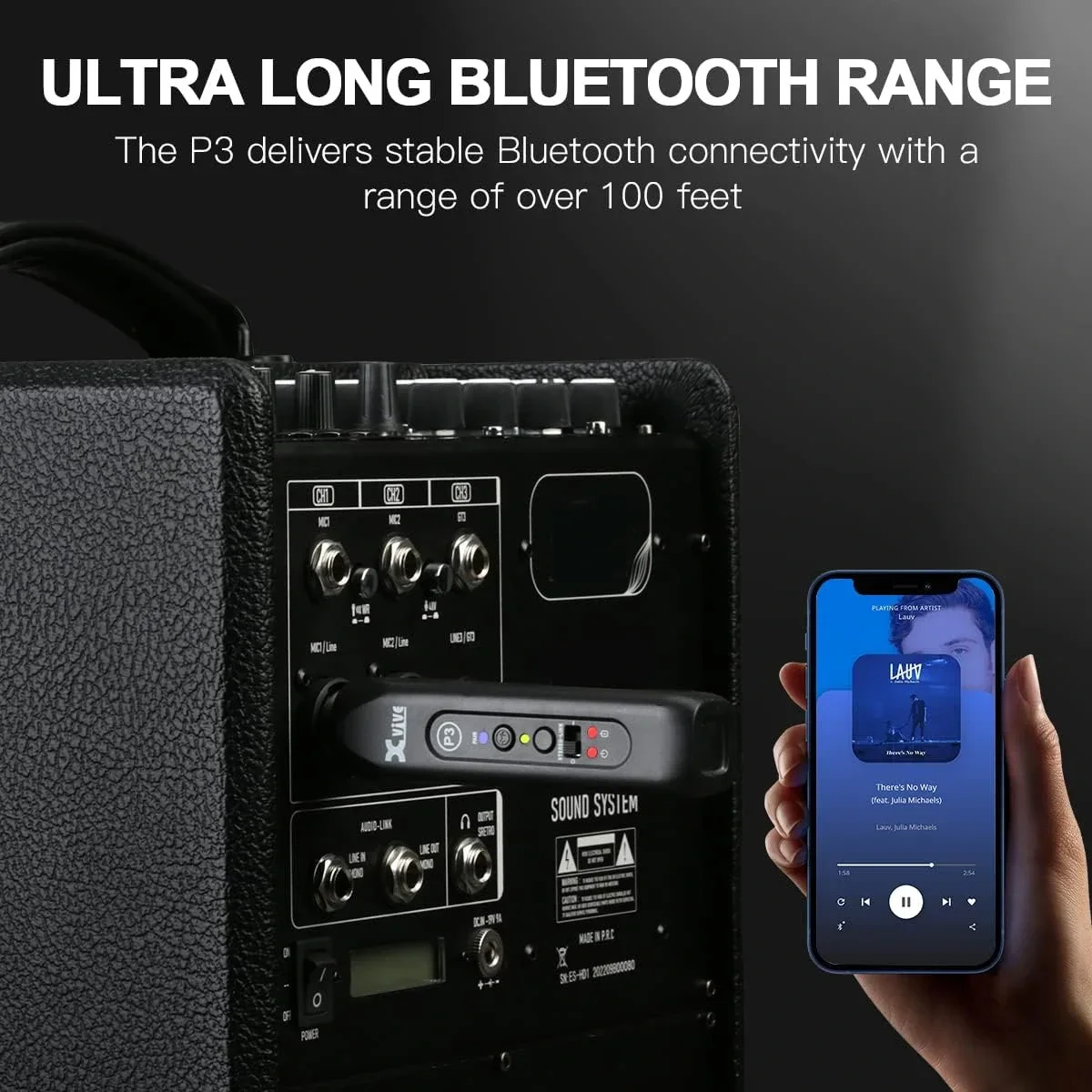 Xvive XV-P3D XLR 2'li Bluetooth Alıcı Seti