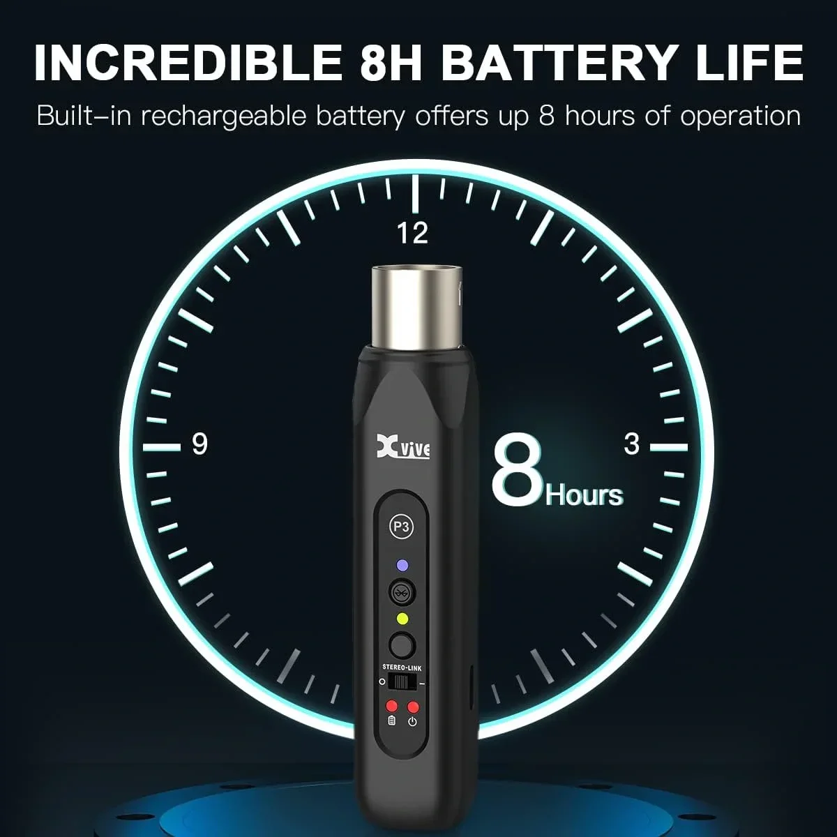 Xvive XV-P3D XLR 2'li Bluetooth Alıcı Seti