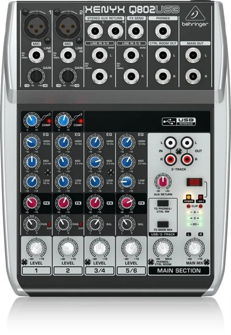Behringer Q802USB 4-kanal analog Mikser