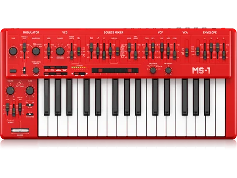 Behringer MS1/RD Analog Synthesizer with 32 Full-Size Keys
