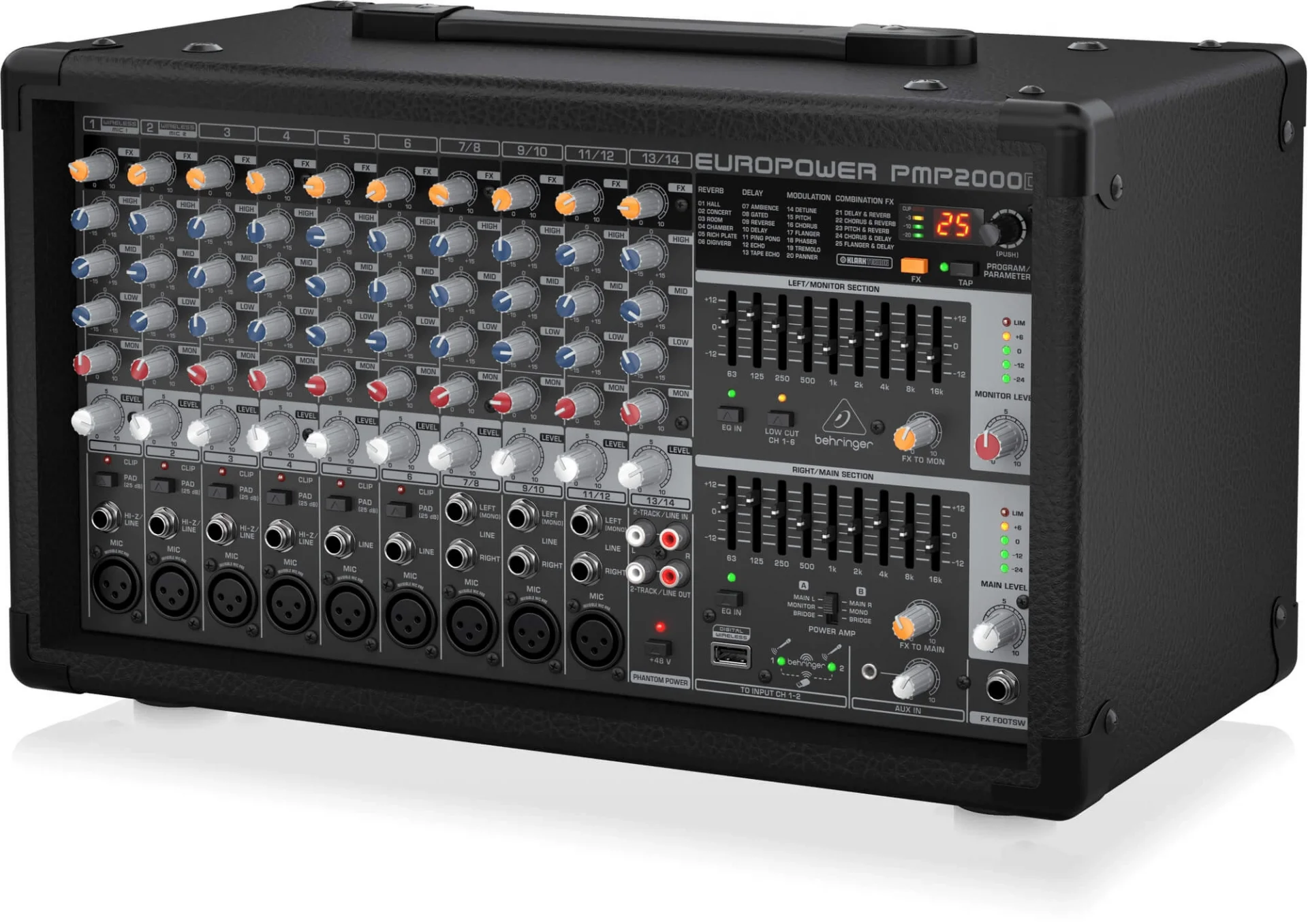 Behringer PMP2000D 14 Kanal Powermixer 2x1000W