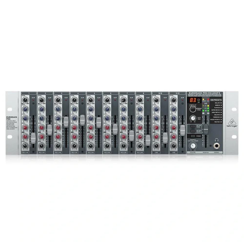 Behringer RX1202FX 12 Kanal Rack Tipi Efektli Mikser