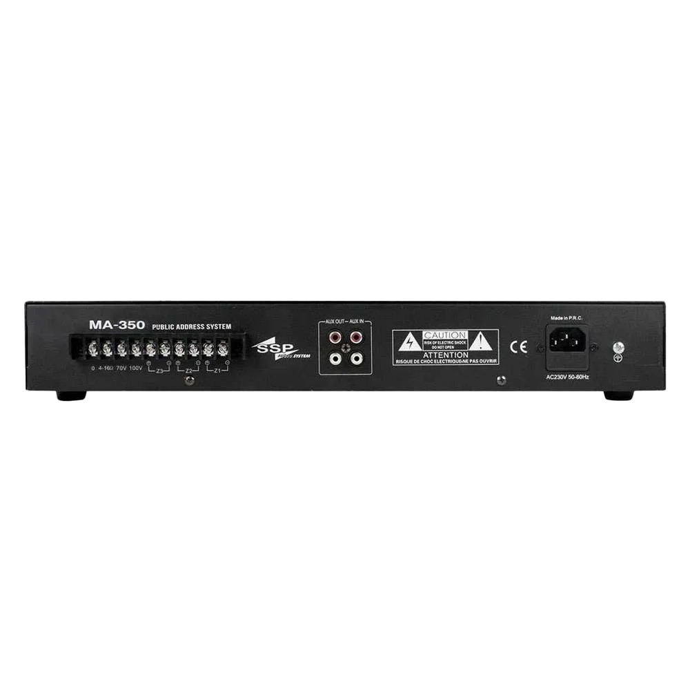 SSP MA350 350W/100V 3 Zone Volum ayarlı Anons Amfisi