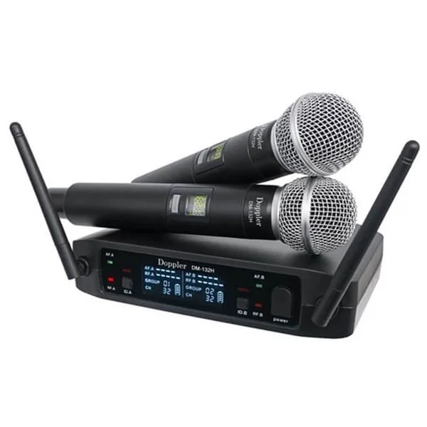 DOPPLER DM-132H Çift EL Kablosuz Mikrofon Seti, Diversity