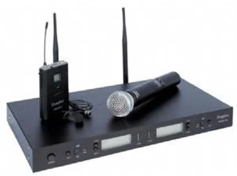 DOPPLER DM-502HB El+Yaka Kablosuz Mikrofon Seti, 16-kanal