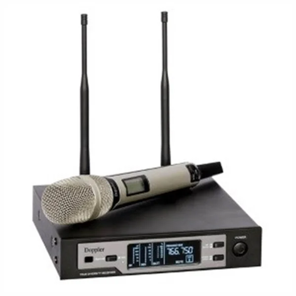 DOPPLER DM-801H GOLD El Tipi Kablosuz Mikrofon Seti, Diversity