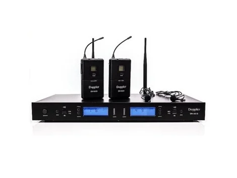 Doppler DM-802B Çift Yaka Kablosuz Mikrofon Seti