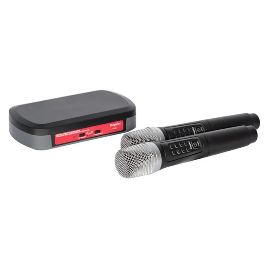 DOPPLER K-102 Çift EL Kablosuz Mikrofon Seti, Karaoke için
