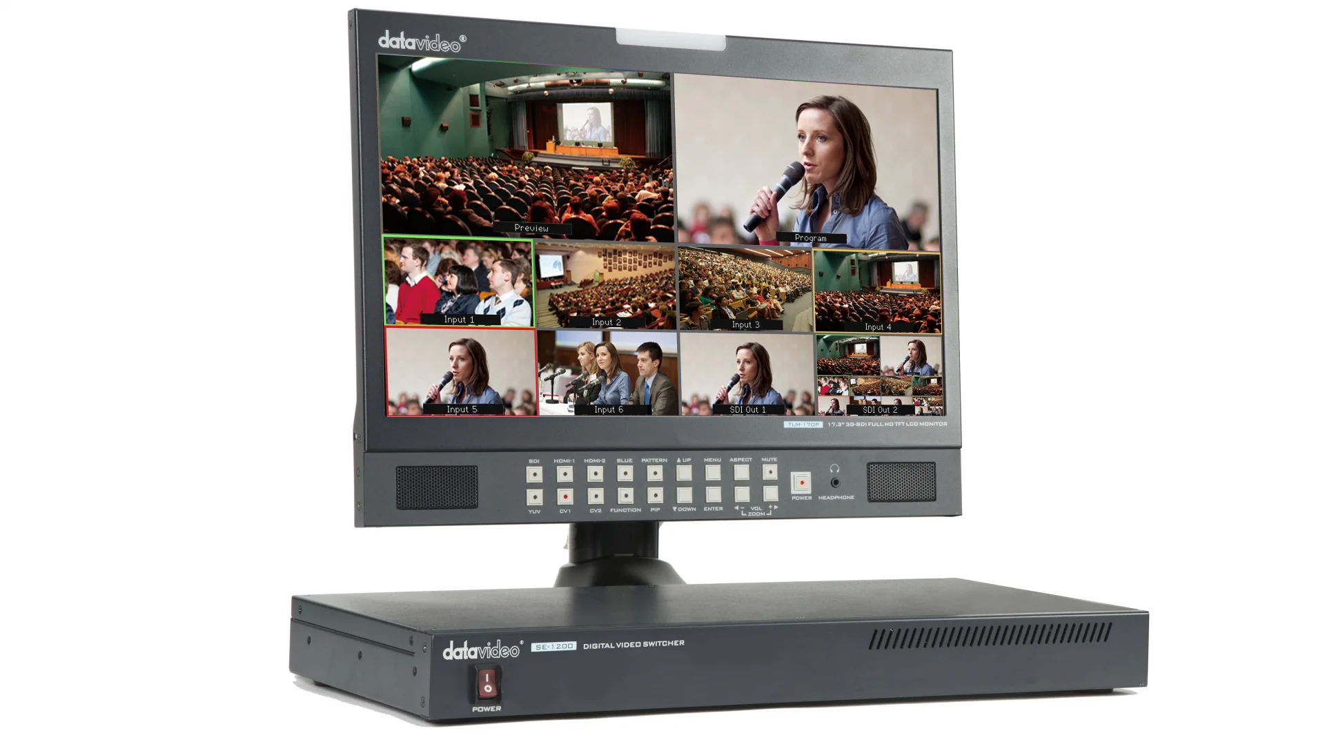 Datavideo SE-1200MU 6 Giriş Rackmount HD Switcher