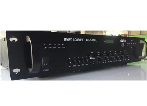 Delco CL-5080U 5 Kanal 80W/100V Mikser Amfi ,Usb / Fm / Bluetooth (kutusuz / az kullanılmış)