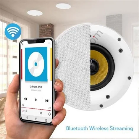 Denox MASTER 116C 6" 40W+40W WIFI+Bluetooth, Aktif/Pasif Ceeling Hoparlör Set (2 Adet)