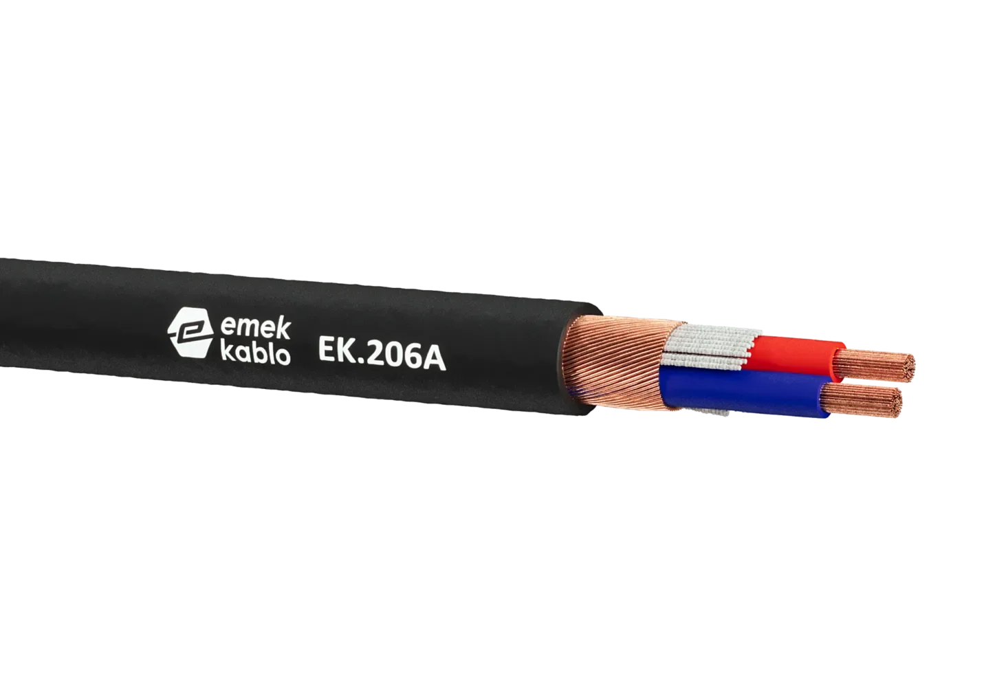 Emek EK-206A 2x0,22mm Stereo Mikrofon Kablosu 100mt