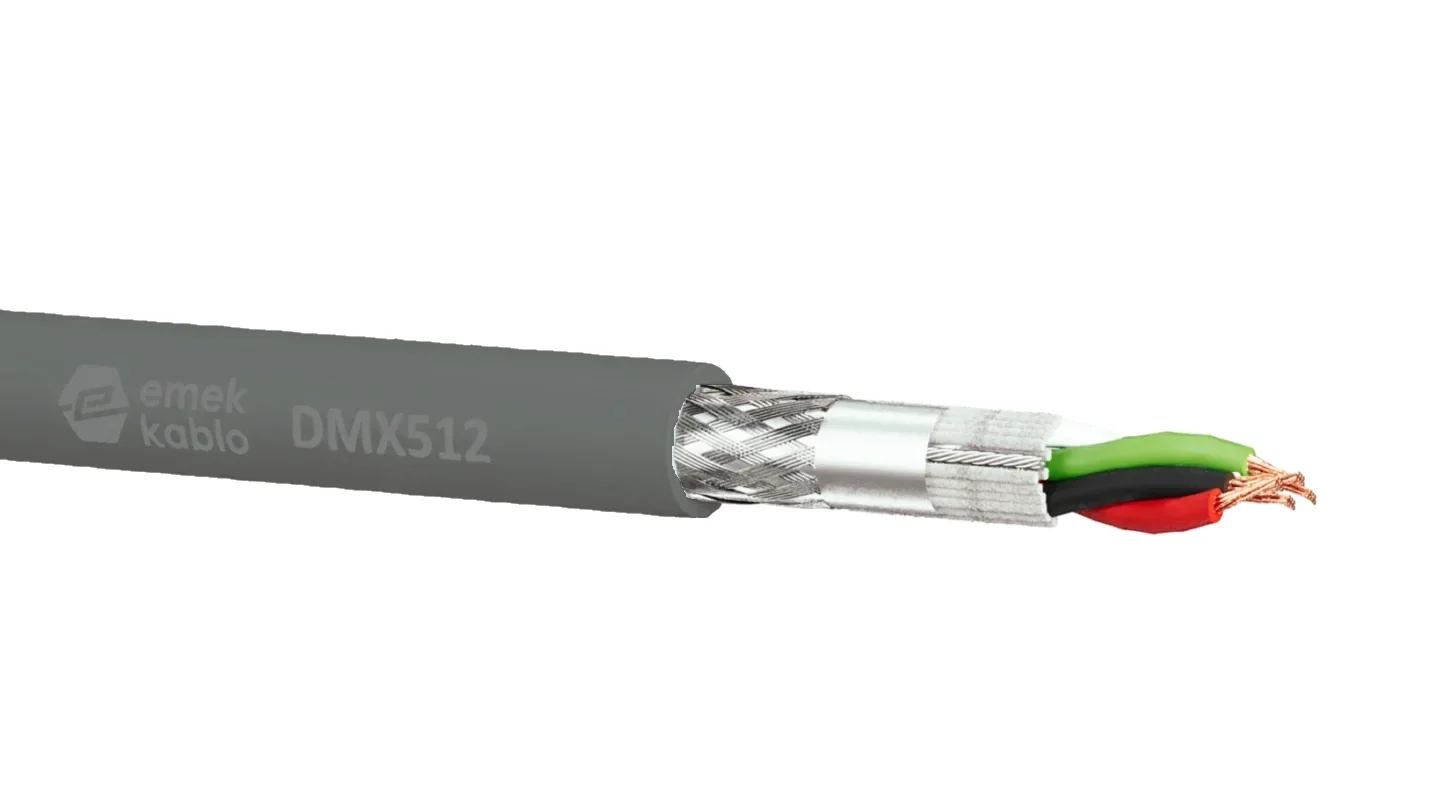 Emek EK.205DMX AES/EBU DMX Kontrol Kablosu 2x0,22mm. 110-ohm (100 Mt.)