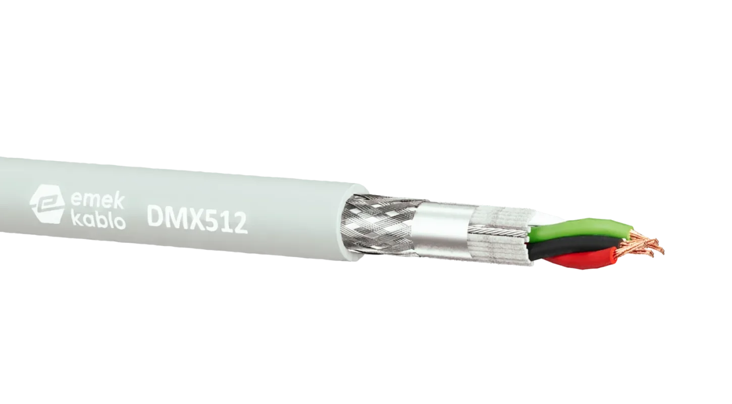 Emek EK.305 DMX Kontrol Kablosu 2x0,34mm. 110-ohm (100 Mt.)