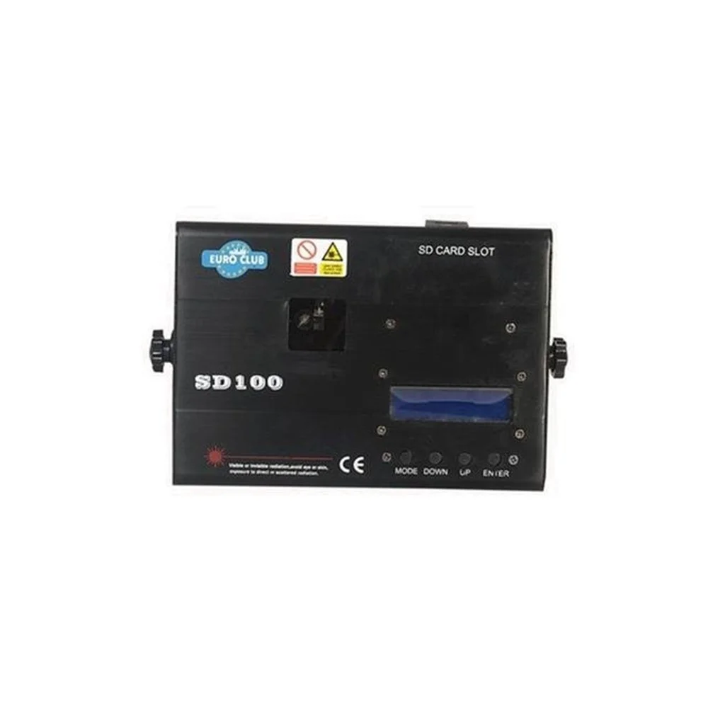 Euroclub Sd-100 Yazı Yazabilen Sd Kartlı Lazer, 100Mw, Ses/Auto/Dmx Kontrol