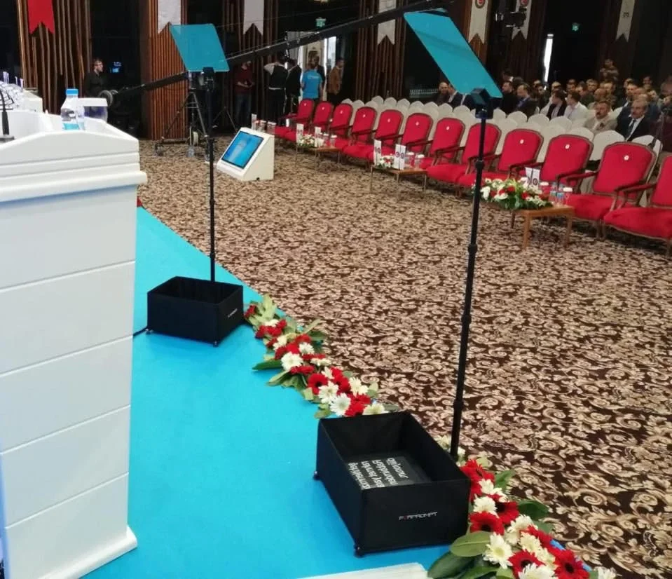 Fortinge PROC17-D-HB Çift 17" Konferans Prompter - Çiftli Set, Parlaklık 1000 cd/m²