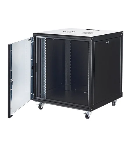 GUNKO ELGR26U6060BL131 26U Dikili Tip Tekerli Rack Kabinet Siyah 60x60cm
