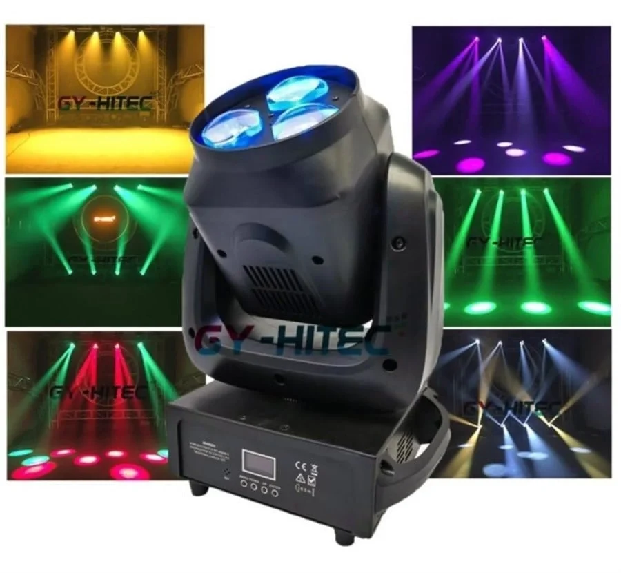 GY-HITEC GY-X7 3x40W Led Wash Moving Head Bee Eye