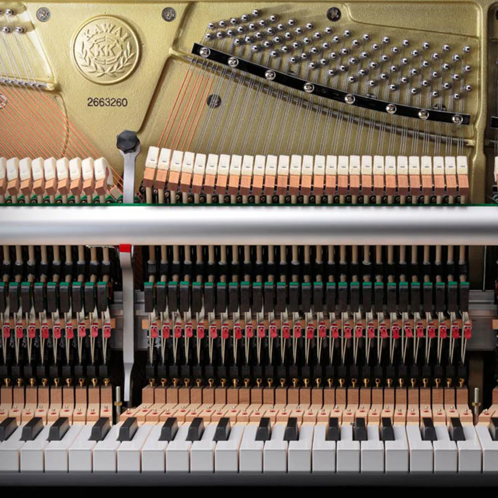 KAWAI K-300 WH/P Parlak Beyaz 122 CM Duvar Piyanosu - Japon Üretimi